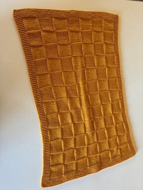 Hand Knit Blanket of Champions Gold (Ref Cha G)