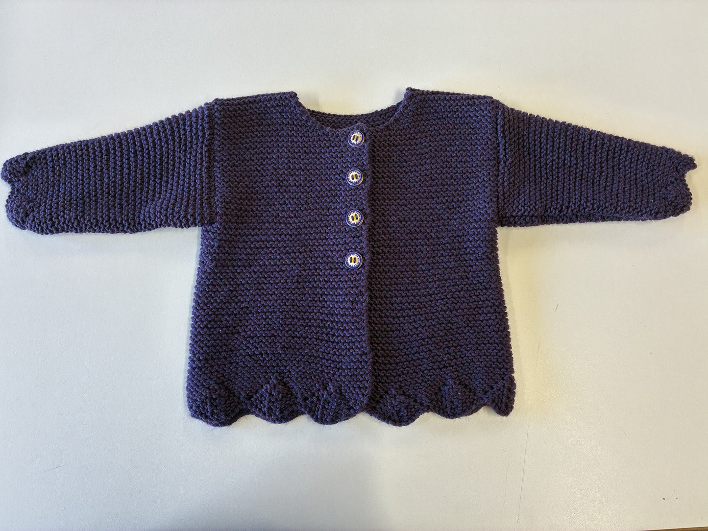 Hand Knit Charming 4 Button Cardigan (Ref: Bob)