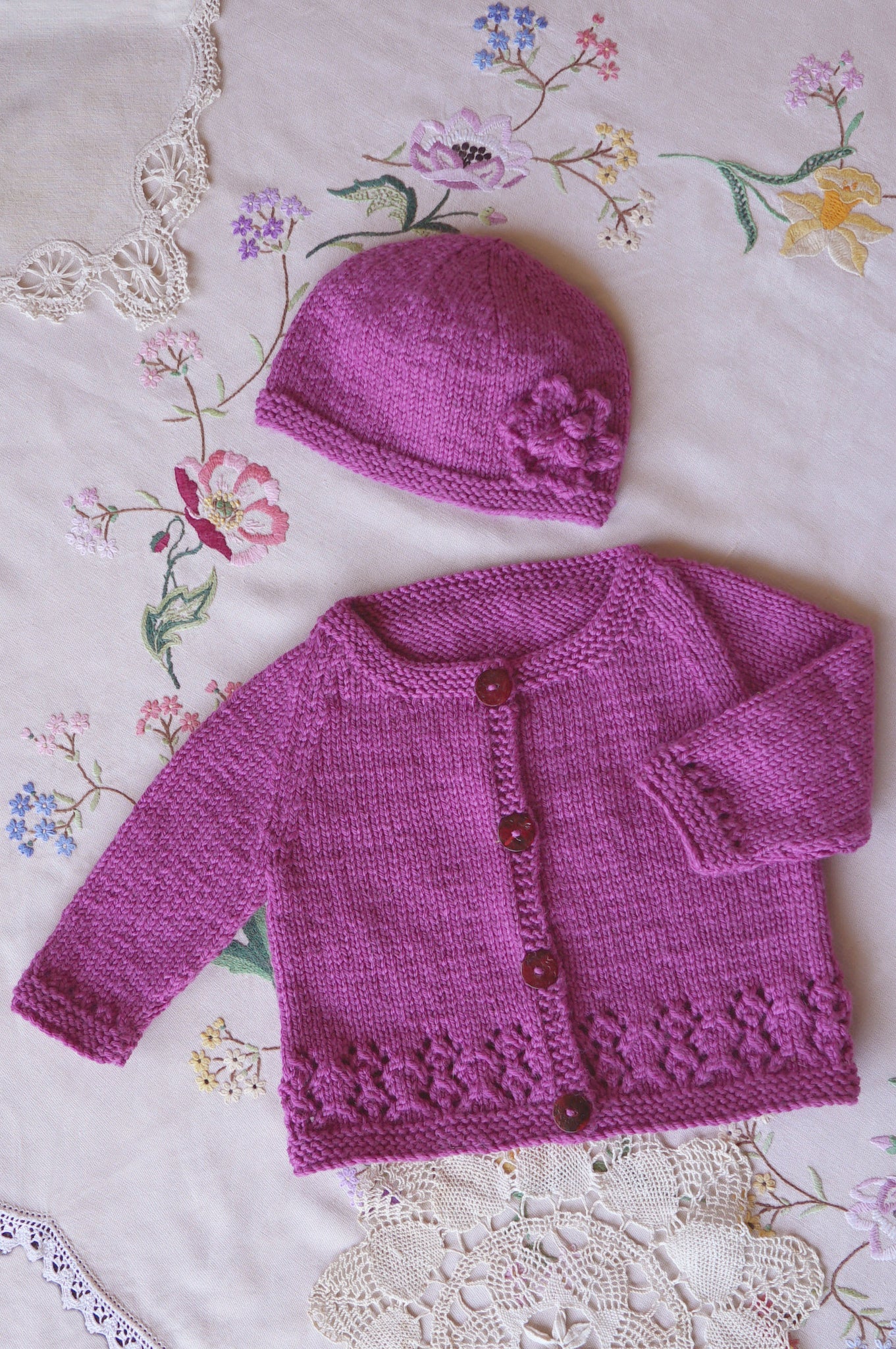 Lisa F Harriet Cardigan and Hat BC66