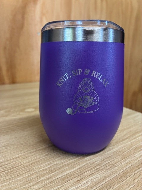 Mugs Knitting Lady Purple (IMP 008)