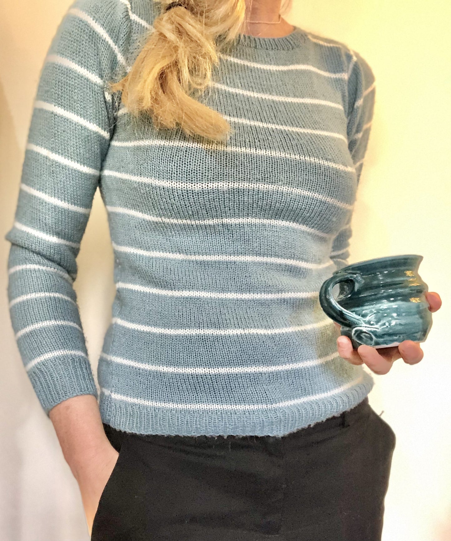 Touch Pattern Striped Jumper