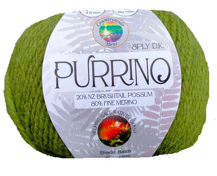 Purrino 8 Ply Possum Merino Blend