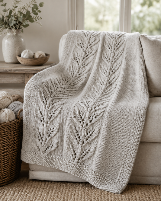Knitting Kits Autumn Leaves Blanket