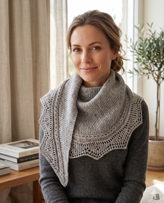 Knitting Kit Hop Brook Shawl