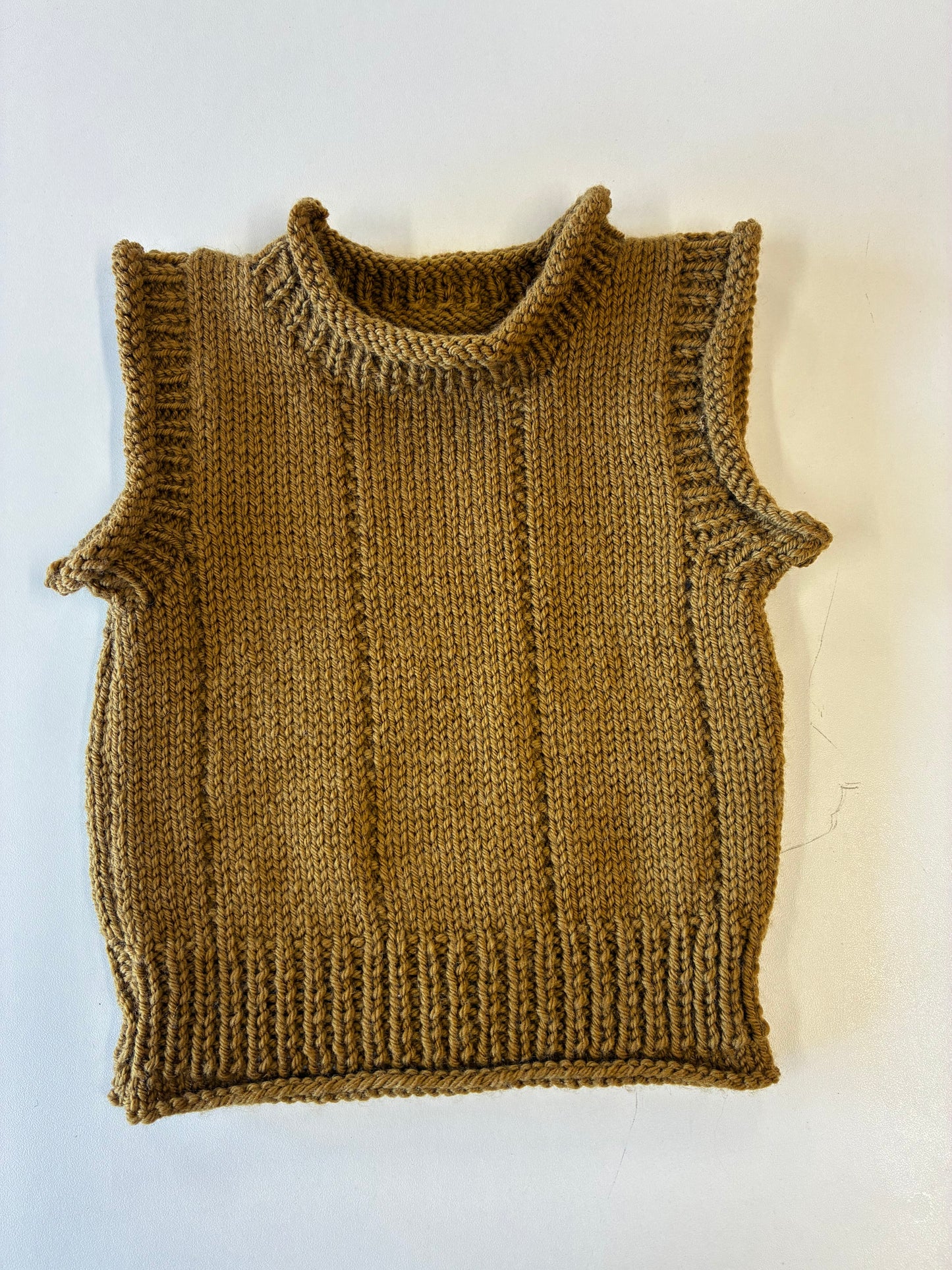 Hand Knit New Zealand Merino Vest (Ref Bil)