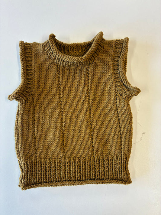 Hand Knit New Zealand Merino Vest (Ref Bil)