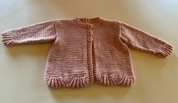 Hand Knit Poppy Cardigan (Ref Pop)