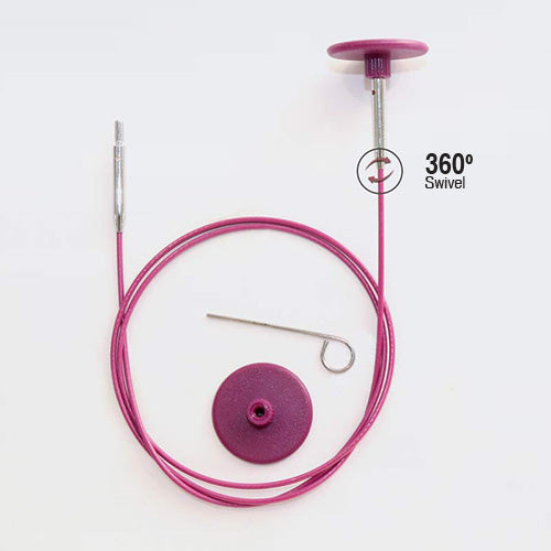 Knit Pro Interchangeable Cables 360 deg Swivel
