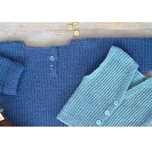 Touch Pattern Kiddies Jumper and Waistcoat