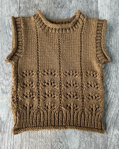 Kiwi Knit Pattern Bille Vest 8 Ply