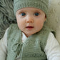 Knitwear Kit Faith Baby Vest and Hat