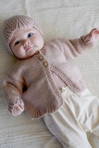Lisa F Poppy Cardi and Hat BC111