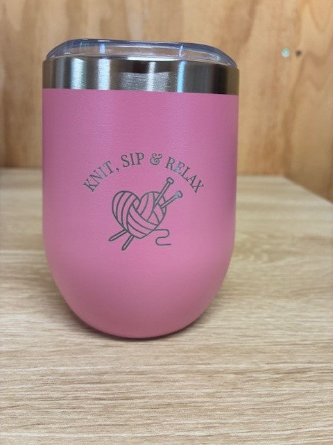 Mugs Knitting Needles and Balls Pink (IMP 005)