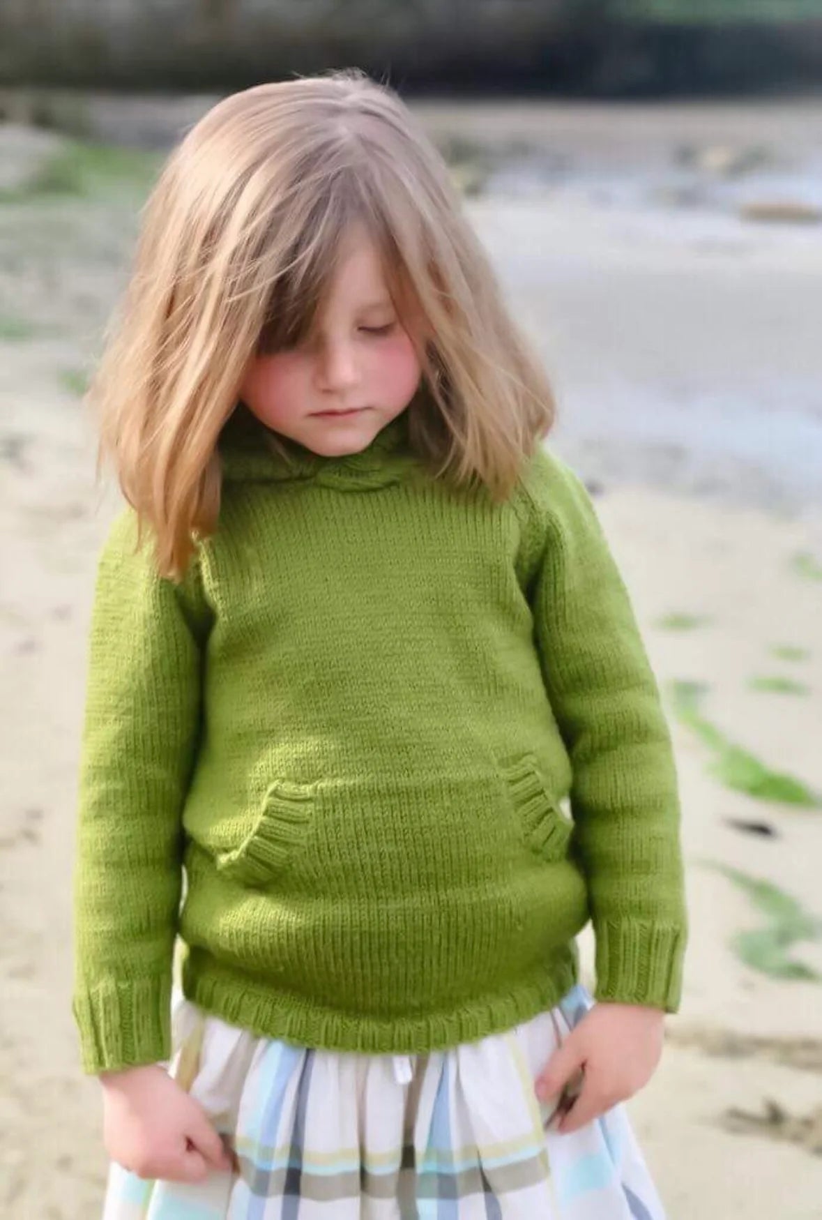 042 Touch Pattern Hooded Jumper