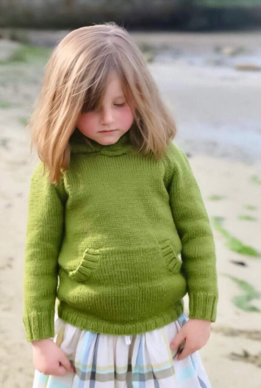 042 Touch Pattern Hooded Jumper