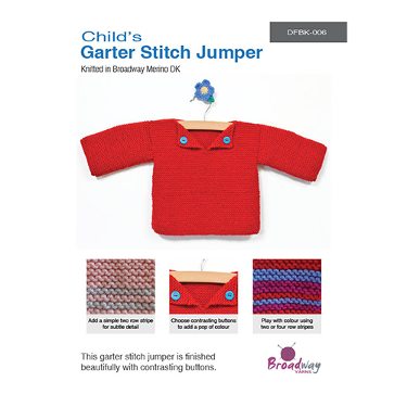 Broadway Pattern Garter Stitch Jumper