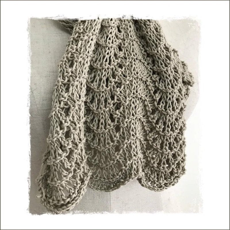 Kiwi Knit Pattern Studio Linen Shawl Two
