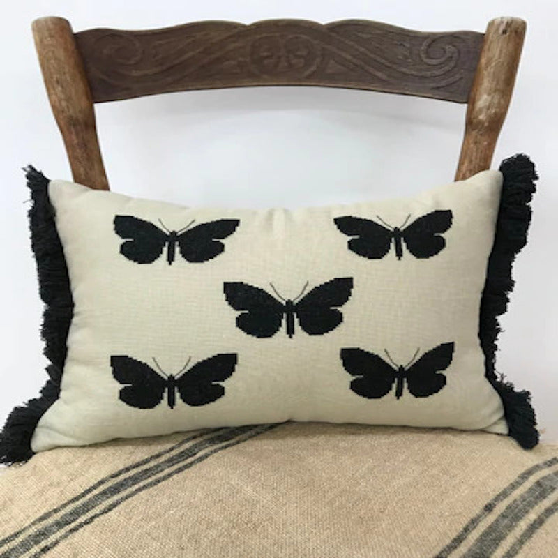 Kiwi Stitch Cross Stitch Chart Moth Cushion